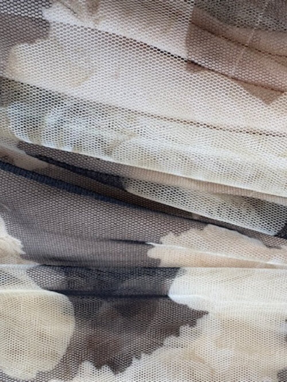 NWOT Tulle Evening Dress Beige/Taupe/sepia Floral Print Sequins Detail, sz PS - Picture 13 of 16
